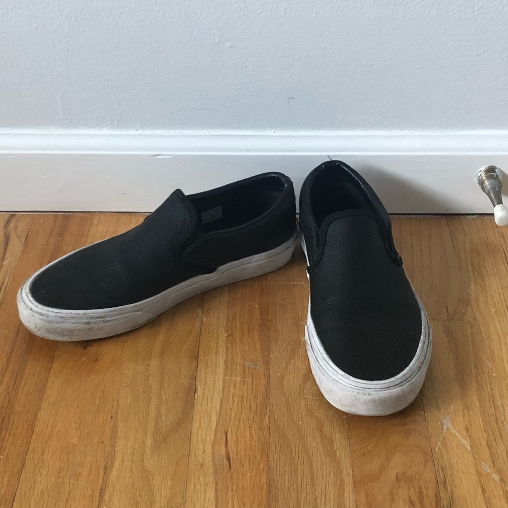 Black Slip On Vans